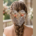 Peigne de Mariage Artisanal - Dentelle & Fleurs - Fait Main