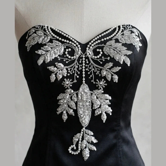 Applique de Broderie "L'Éclatante" Perles et Paillettes