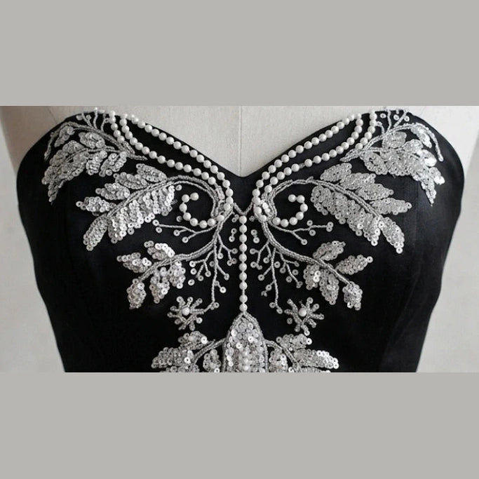 Applique de Broderie "L'Éclatante" Perles et Paillettes