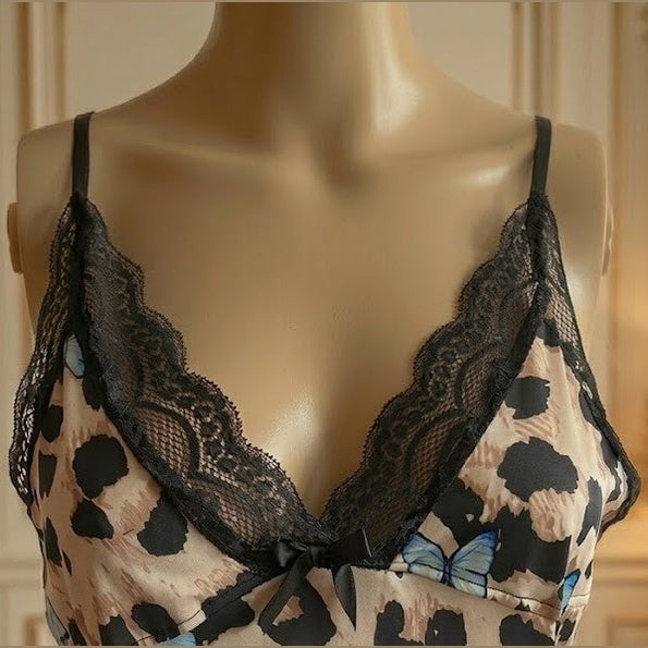 🦋L'Éthérée - Nuisette Léopard et Papillons🐆