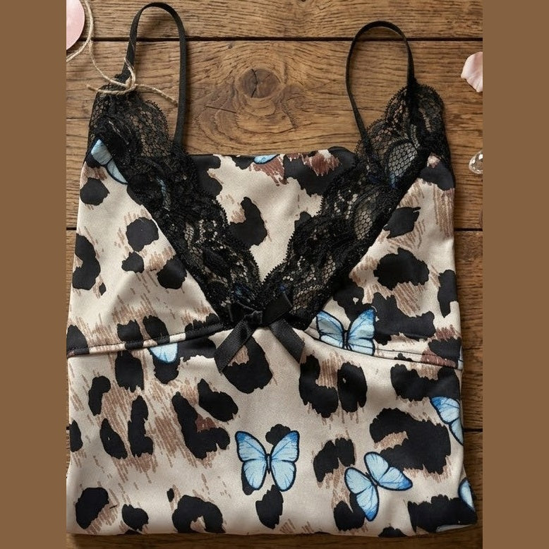 🦋L'Éthérée - Nuisette Léopard et Papillons🐆